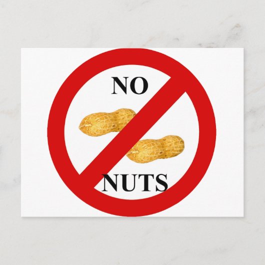 Geen noten briefkaart (Voorkant)