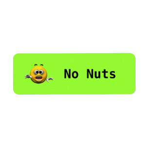 Geen noten etiket