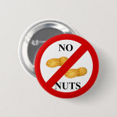 Geen noten ronde button 5,7 cm (Voorkant /achterkant)