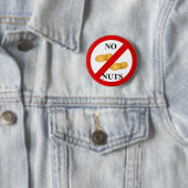 Geen noten ronde button 5,7 cm (In situ)
