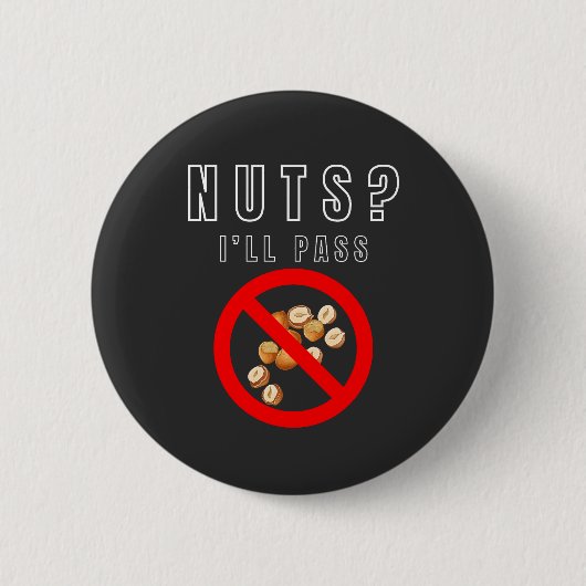 Geen noten toegestaan Button (Voorkant)