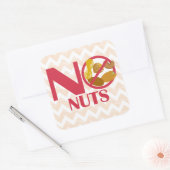 Geen Noten Voedsel Allergie Alert Stickers (Envelop)