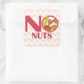 Geen Noten Voedsel Allergie Alert Stickers (Tas)