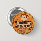 Geen noten voor mij ronde button 5,7 cm (Voorkant /achterkant)