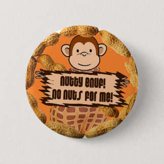 Geen noten voor mij ronde button 5,7 cm