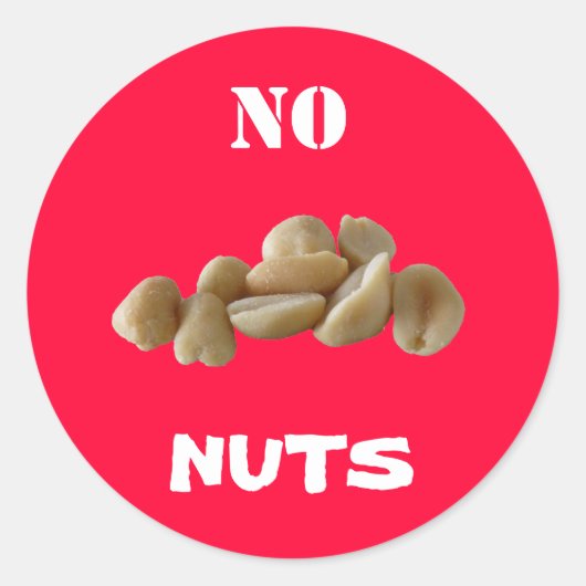 Geen notendop sticker (Voorkant)