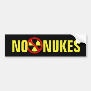 Geen Nukes Bumpersticker