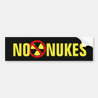 Geen Nukes Bumpersticker