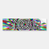 Geen Nukes is Goede Nokes Bumpersticker (Voorkant)