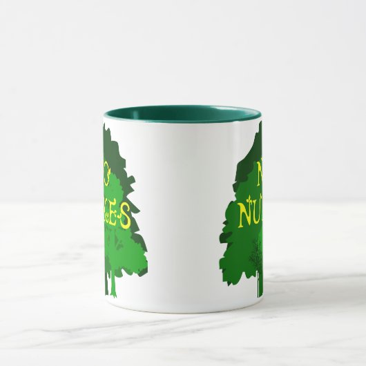 Geen Nukes met Mok groene bomen koffie (Midden)