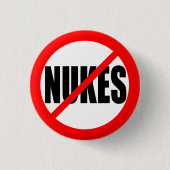 "GEEN NUKES" RONDE BUTTON 3,2 CM (Voorkant)
