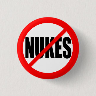 "GEEN NUKES" RONDE BUTTON 3,2 CM