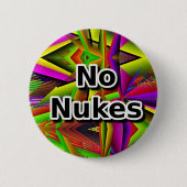Geen Nukes Ronde Button 5,7 Cm (Voorkant)