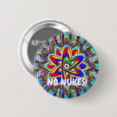 GEEN NUKES! RONDE BUTTON 5,7 CM (Voorkant /achterkant)