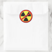 Geen Nukes Ronde Sticker (Tas)