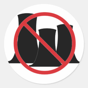 Geen Nukes Ronde Sticker