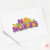 GEEN NUKES - ROOS MISSIE officiële Sticker (Envelop)