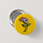 Geen Nukes Scottish Thistle Cartoon Pinback Ronde Button 3,2 Cm (Voorkant /achterkant)