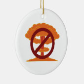 Geen Nukes Symbool Keramisch Ornament (Rechts)