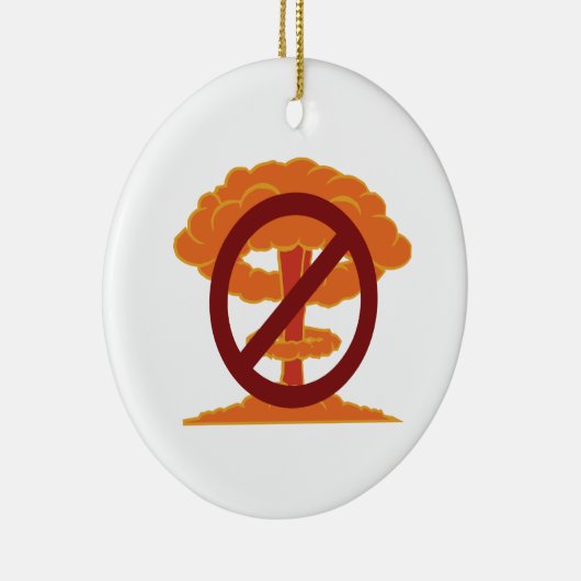 Geen Nukes Symbool Keramisch Ornament (Rechts)