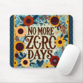 Geen nul dagen meer inspirerende bloemlezing muismat (Met muis)