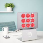 Geen Nuts Allergy Safe Culinaire Sticker (Laptop op bureau)