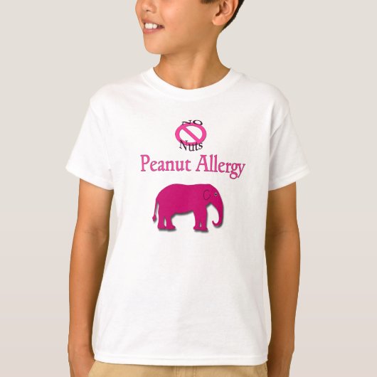 Geen Nuts Peanut Allergy Elephant Shirt (Voorkant)