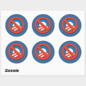 GEEN "O" RONDE STICKER (Vel)