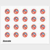GEEN "O" RONDE STICKER (Vel)