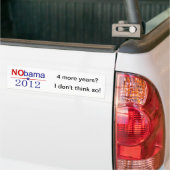 Geen Obama 2012 verkiezing Bumpersticker (Op Truck)