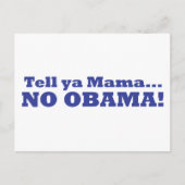 Geen Obama! Briefkaart (Voorkant)