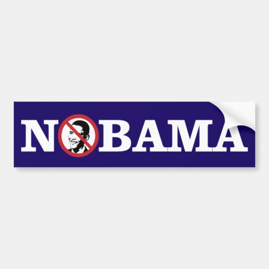 Geen Obama Bumpersticker (Voorkant)