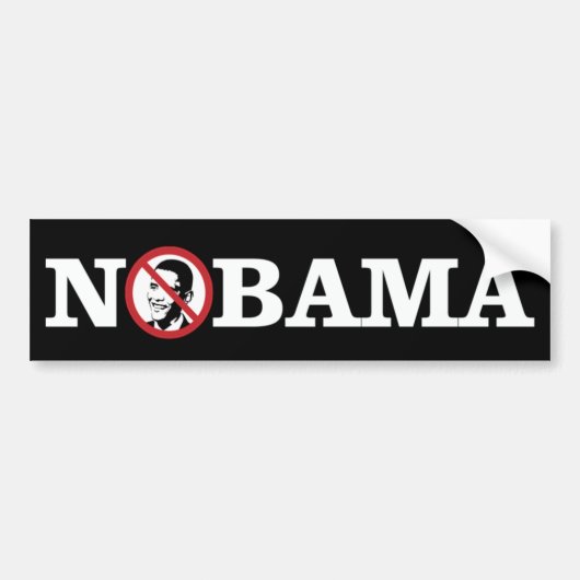 Geen Obama Bumpersticker (Voorkant)