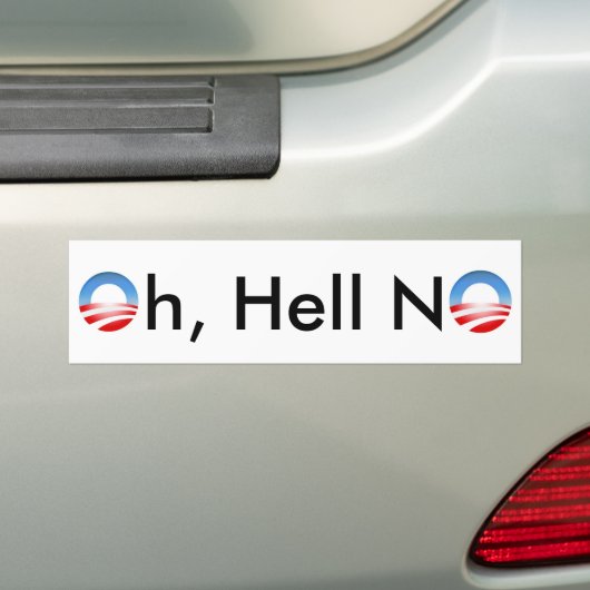 Geen Obama-bumpersticker Bumpersticker (Op auto)