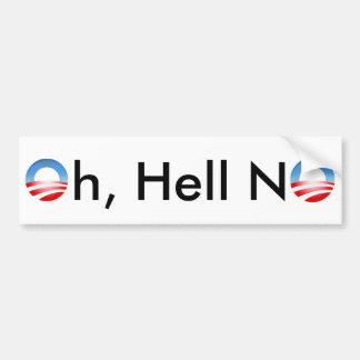 Geen Obama-bumpersticker Bumpersticker