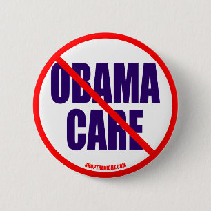 Geen Obama Care-knop Ronde Button 5,7 Cm