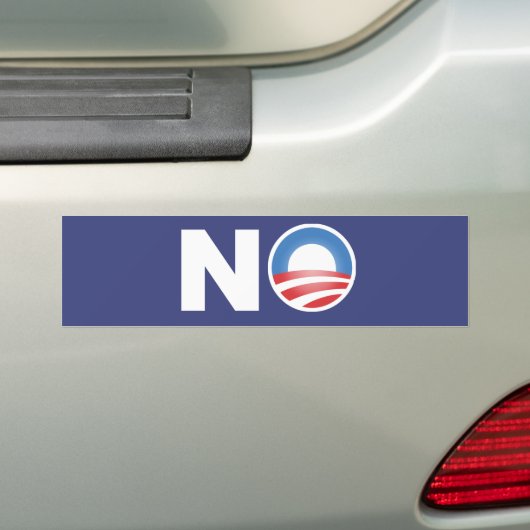 Geen Obama in 2012 Bumpersticker (Op auto)