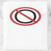 Geen Obama-Sticker Ovale Sticker (Tas)