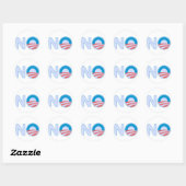 Geen Obama-Sticker Ronde Sticker (Vel)