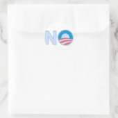 Geen Obama-Sticker Ronde Sticker (Tas)