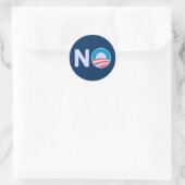 Geen Obama-Sticker Ronde Sticker (Tas)