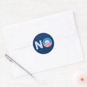 Geen Obama-Sticker Ronde Sticker (Envelop)