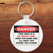 Geen Obama Zone Sleutelhanger (Voorkant)