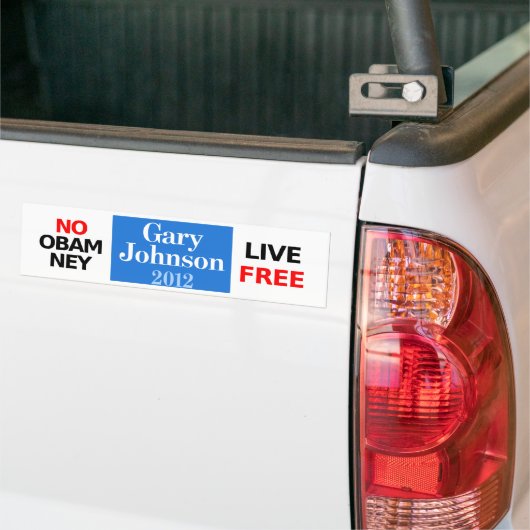 Geen Obamney - Gary Johnson bumper sticker (Op Truck)