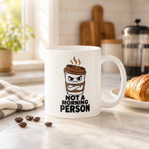 Geen Ochtendmens Funny Koffiemok Humor Cadeau