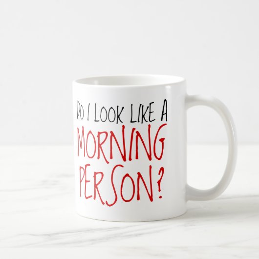 Geen ochtendmens koffiemok (Rechts)