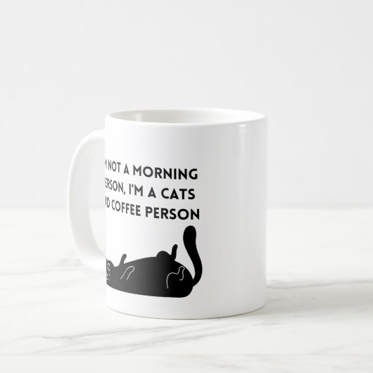 Geen ochtendmens koffiemok (Voorkant links)