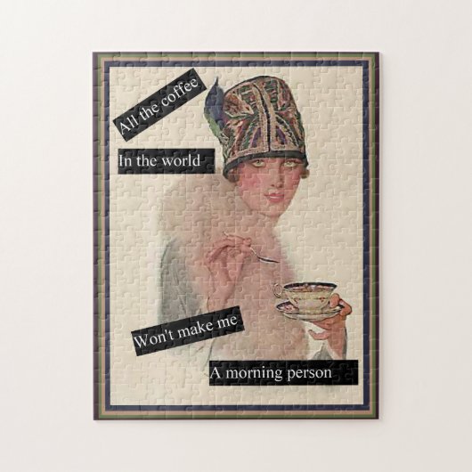 Geen ochtendmens legpuzzel (Verticaal)