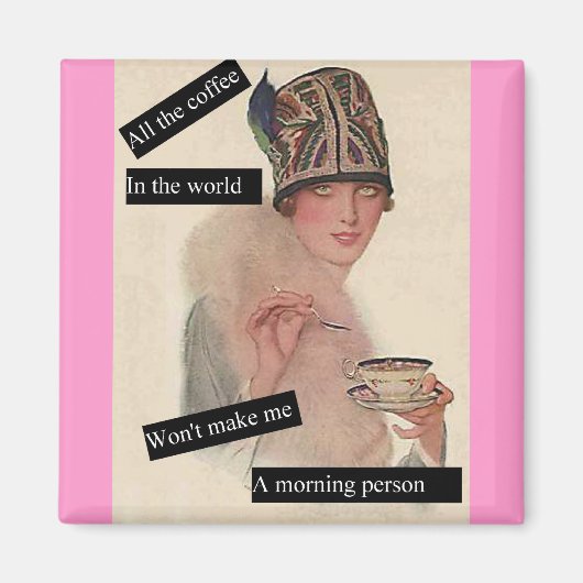 Geen ochtendmens magneet (Voorkant)