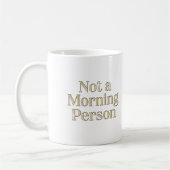 Geen ochtendmens Mok - Funny Coffee Cup (Links)